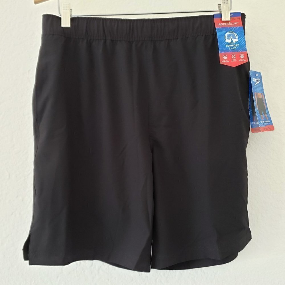 NWT - Speedo Board Short Tech Volley W/ Hydroliner - Size M